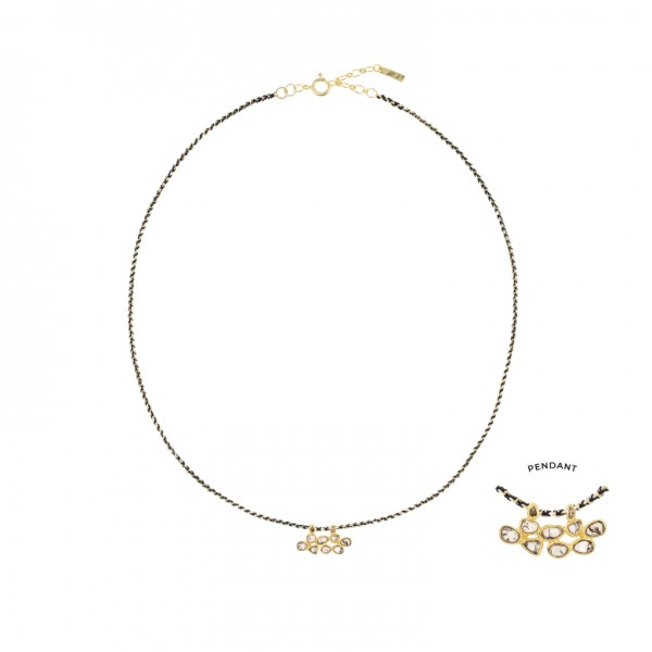 Marie Laure Chamorel auksuoto sidabro kaklo papuošalas 